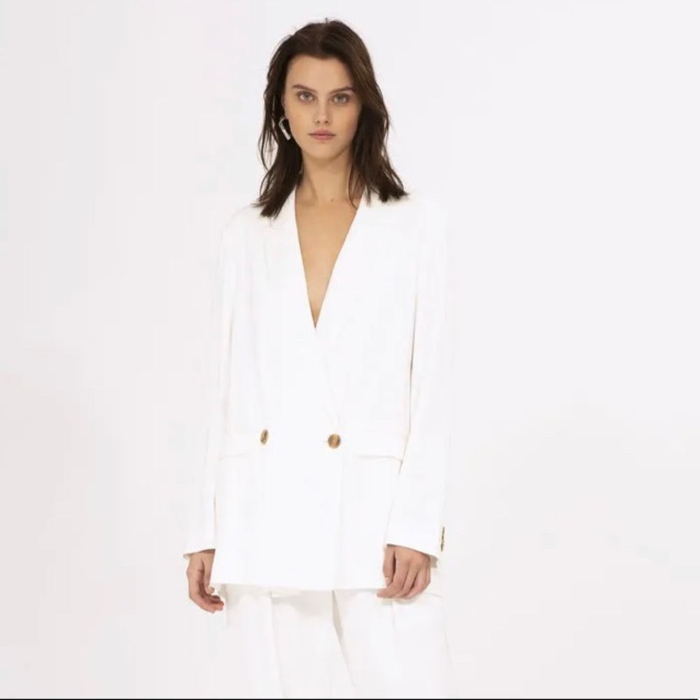 IRO : Caring double-breasted twill blazer